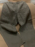 MUJI MUJI 女式  法国亚麻 直筒裤 裤子长裤休闲裤宽版裤阔腿裤亚麻裤 烟熏绿色 L(165/70A) 实拍图