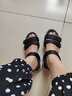 斯凯奇D'lites熊猫系列简约时尚厚底沙滩休闲女鞋 31514 黑色/BLK 35 实拍图