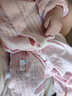 优奇婴儿衣服夏季薄款纯棉连体衣新生幼儿睡衣宝宝纱布哈衣夏装空调服 纯棉款【闭档】荆粉 66cm 实拍图