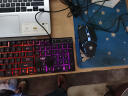 科普斯 真机械手感键盘鼠标耳机三件套装游戏专用台式电脑笔记本usb外接有线办公打字家用网红吃鸡发光 白粉冷白光+游戏鼠标 晒单实拍图