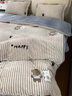 北极绒（Beijirong） 冬季牛奶绒三件套学生宿舍单人法兰绒床单被套珊瑚绒加厚双面加绒 浅灰【双面加绒】 0.9宿舍床三件套(适合150×200被子) 实拍图