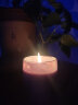 莲花酥油蜡烛长明灯供佛灯植物油玻璃酥油灯12小时香薰蜡烛 红色1粒 实拍图