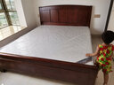 小木窝 床 胡桃木实木床双人主卧婚床现代中式简约实木高箱单人床 床+10CM床垫【气压】 1800*2000 实拍图