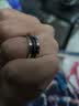 Colaivkloia银黑戒指男女对戒精钢简约时尚情侣指环520情人节生日礼物送男友 JZ0304银黑戒指 送60cm皮绳 美码10号 实拍图