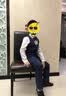 萝卜呗呗儿童西装套装男童礼服西装钢琴主持演出服花童礼服钢琴表演服西服 藏蓝色马甲+裤子 120 建议体重37-43斤 实拍图