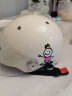 BEON摩托车头盔电动车3C认证男女儿童半盔机车安全帽可爱个性四季 亮乳白卡通 XL 实拍图