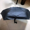 暖心话太阳伞黑胶防晒遮阳伞女士超轻便携口袋雨伞晴雨两用折叠户外胶囊 黑胶五折伞-优雅黑 实拍图