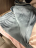 金三塔真丝睡衣女100%桑蚕丝外穿丝滑亲肤两件套睡裤居家服礼物 雾霾蓝 L 实拍图