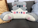 南极人（Nanjiren）床头靠背靠枕床上大靠垫软包垫榻榻米沙发抱枕腰颈枕座椅护腰靠垫 W拥抱灰猫【独立内胆方便拆洗】 大号（75x50x25cm）含头枕 实拍图