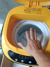KWSK日本KWSK洗衣机免污迷你高温煮洗婴儿儿童洗衣机全自动杀菌烘干一体家用波轮儿童小型宝宝专用洗脱 洁净款（大麦黄）6斤 实拍图
