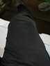 阿迪达斯 （adidas）运动裤男裤春秋款宽松透气弹力长裤运动休闲裤 时尚纯色锥形裤/黑色 M 实拍图