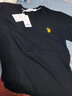 U.S. POLO ASSN.T恤男短袖男士纯棉t恤夏季白色小T恤休闲男打底衫父亲节 黑色 XL 实拍图