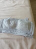 颂梵希 无肩带内衣女胸罩薄款聚拢收副乳大胸显小防走光婚纱大码抹胸罩 灰紫【薄0.2cm】 85C 实拍图