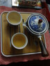 菲享 便携式旅行茶具套装懒人功夫茶具家用泡茶神器泡茶壶旅行功夫便携式懒人自动360旋转创意泡茶壶 旅行茶具套装-青花 实拍图