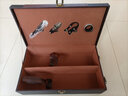 致绪红酒包装盒酒具葡萄酒礼盒皮箱子双支手提皮质装酒箱高档通用 金色双支（带酒具） 实拍图