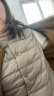 无印良品 MUJI 女式 便携式 无领 羽绒背心BDC30C2A舒适轻薄保暖蓬松马甲 米色 XL 实拍图