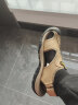 卡帝乐鳄鱼凉鞋男士夏季罗马包头沙滩鞋男头层牛皮洞洞鞋男 CS01 卡其 40 实拍图