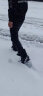 跑鱼雪地靴男东北户外冬季保暖棉靴子男情侣加绒加厚防水防滑大码登山 黑色（运动鞋尺码） 41 实拍图