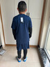 懿派儿童运动紧身衣训练服男女童足球篮球服四件套健身速干衣YIPAI 19205宝蓝+全黑 四件套 S码155-165CM 实拍图