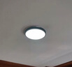 月亮光色 无缝隙超薄2.8cm吸顶灯led圆形客厅卧室阳台厨房简约现代灯具 白光 5900-6300K 黑色 直径30cm 24W 实拍图