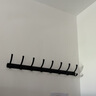 淼源挂衣钩玄关衣服挂钩连排墙上门后墙壁挂钩衣帽钩壁挂勾衣柜挂钩架 黑色凤尾排钩/八钩/总长75厘米 实拍图