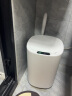 意可可（ecoco）TPR硅胶马桶刷套装免打孔壁挂卫生间浴室软毛家用长柄创意洁厕所刷 北欧灰 实拍图