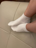 小马树白色袜子女中筒袜女士纯棉袜黑色高帮男长袜高腰全棉纯色短袜 实拍图