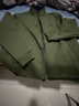 JEEP夹克男外套纯棉秋冬季新款男装宽松大码开衫卫衣休闲立领男士上衣 军绿色 2XL(建议165-180斤) 实拍图