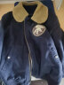 AKCLUB新复古回潮VINTAGE毛领飞行夹克男保暖休闲外套AK男装1604141 藏蓝色 M 实拍图