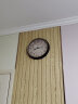 迪高客厅罗马数字欧式挂钟美式复古钟表装饰挂表时钟石英钟墙壁表挂墙 黑色（数字款）38厘米 实拍图