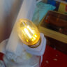 灏吉弧LED节能灯泡超亮大小螺口家用玉米灯灯球泡白光三色变光蜡烛泡 5W 暖光 金色尖泡 E27大螺口 实拍图