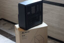 Almordor  神雕承影台式电脑铝制主机箱 支持ITX主板显卡竖置240冷排 标配转接线 幻夜黑 实拍图