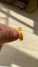 周生生 黄金戒指六字大明咒镂空金戒指情侣结婚对戒83215R计价 17圈 - 3.61克(含工费280元) 实拍图