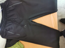 真维斯（Jeanswest）父亲节礼物休闲裤男秋冬季男裤休闲长裤户外运动透气弹力直筒长裤 木斯林-8813黑色平脚加绒 XL -（建议110斤-130斤） 实拍图