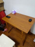 蔓斯菲尔（MSFE） 书桌书柜组合电脑桌台式写字桌家用办公桌子实木腿书桌椅组合 【升级款+单桌】80cm胡桃色 实拍图