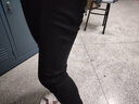 衫博薄款黑色打底裤女外穿2025春夏高腰弹力紧身九分显瘦小脚铅笔裤子 单扣长裤[春秋] M (96-105斤) 实拍图