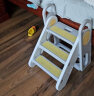 曼龙儿童游戏围栏百变扶手凳踩脚凳可折叠增高凳宝宝洗手台防滑梯子 实拍图