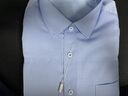 恒源祥轻奢含桑蚕丝长袖衬衫男秋冬季男士商务休闲正装衬衣中青年外套男 中兰 40 （胸围106cm） 实拍图