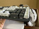 现代翼蛇 MK835 有线拼色键鼠套装 单色背光游戏办公 机械手感键盘悬浮键帽设计 防尘防溅洒 回弹快 灰白色 实拍图