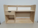 艺柳园 桌面书架实木置物架桌上小书架简易组合书柜收纳架 加高款 实拍图