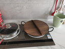 珍珠生活（Pearl Life）铁锅单面凹凸双耳圆底炒菜锅家用无涂层不易粘炒锅中式燃气灶锅具 36cm H-2513 实拍图