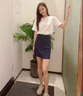 欧若婷雅新款连衣裙女装套装韩版2025时尚气质牛仔裙子女夏天小个子两件装 套装（有图案） L 实拍图