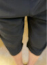 红蜻蜓（RED DRAGONFLY）短裤男夏季薄款潮流运动休闲七分裤百搭修身直筒短裤 黑色 XL  实拍图