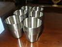 帝美思韩式304双层不锈钢杯防烫水杯酒杯防摔刻字餐厅烤肉啤酒杯茶水杯 300ml 双层台阶杯 实拍图
