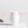 豫之韵 现代简约摆件陶瓷花瓶餐桌装饰品客厅插花干花水培餐桌花器花艺   不含绿植 白色鹅蛋中号陶瓷花瓶 实拍图