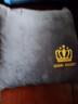 南极人（Nanjiren）抱枕被子折叠二合一两用牛奶绒毯子办公室午睡枕头沙发汽车载靠枕 皇冠爵士灰（双拼绣花） 40x40cm（小号展开105*145cm） 实拍图