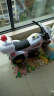 儿童电动摩托车三轮车1-2-3岁小孩灯光音乐警车宝宝充电玩具童车玩具车可坐人骑儿童电动车小孩童车 白色（高配4小时） 实拍图