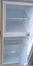 双鹿 136升 小型冰箱 迷你冰箱双门小冰箱两门家用电冰箱冷藏冷冻节能宿舍租房BCD-136C闪白银 实拍图
