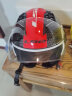 LS2摩托车头盔男女士半覆式安全帽子复古个性电动车四季半盔OF562 特白/红探险家 XXXL（建议62-63头围） 实拍图