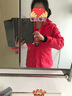 骆驼（CAMEL）三防冲锋衣户外登山服防风防水防污三合一时尚潮牌运动外套 A7W117128B，珊瑚红，女 XL 实拍图